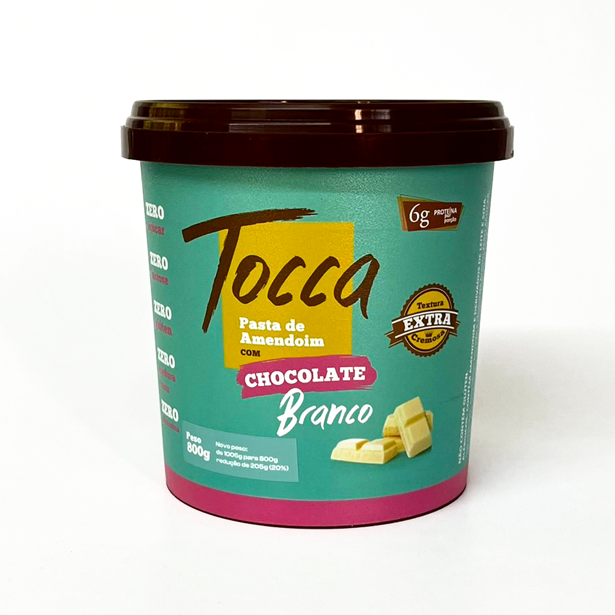Pasta de Amendoim Chocolate Branco ZERO -...