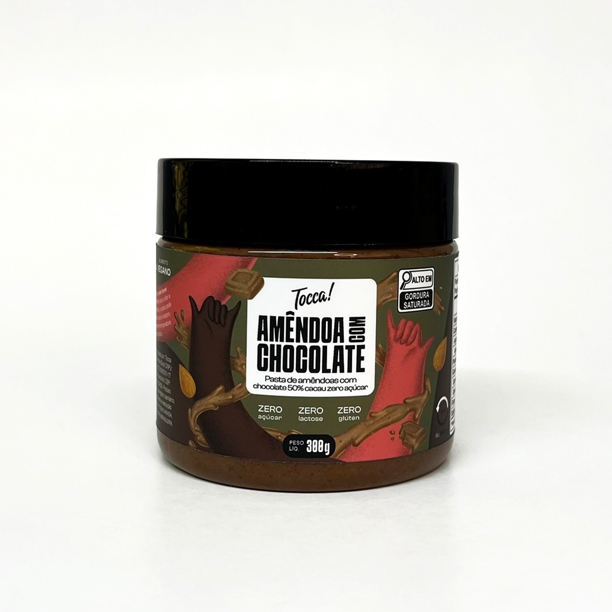 Pasta de Amêndoa Zero açúcar com chocolat... Pasta de Amêndoa Zero açúcar com chocolat...