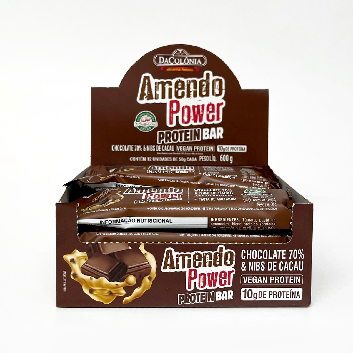 Barra Amendo Power Protein Bar Chocolate/... Barra Amendo Power Protein Bar Chocolate/...