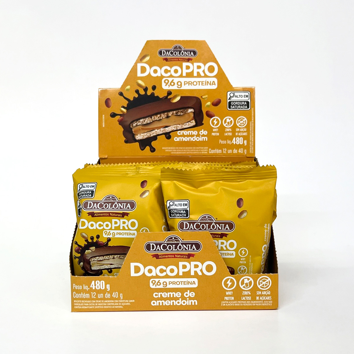 Alfajor Protein Creme de amendoim 40g - D... Alfajor Protein Creme de amendoim 40g - D...